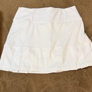 Sigrid Olsen White Pleated Skort Size XS
